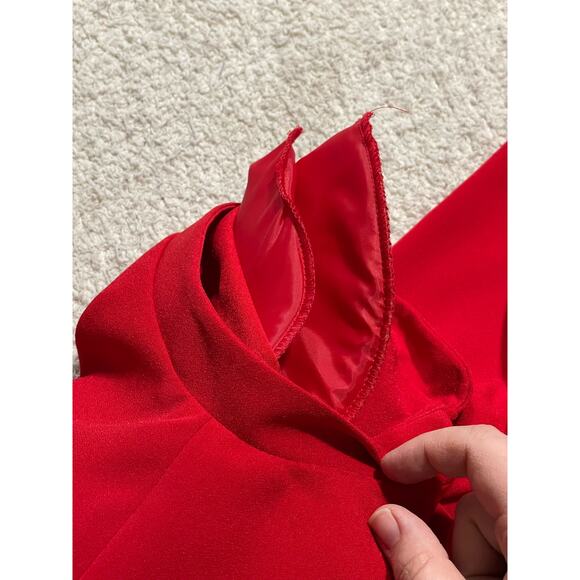 VTG NWT Bleyle Womens Medium Petite MP Long Sleeve Button Up Shirt Red MSRP $109 - Picture 9 of 13